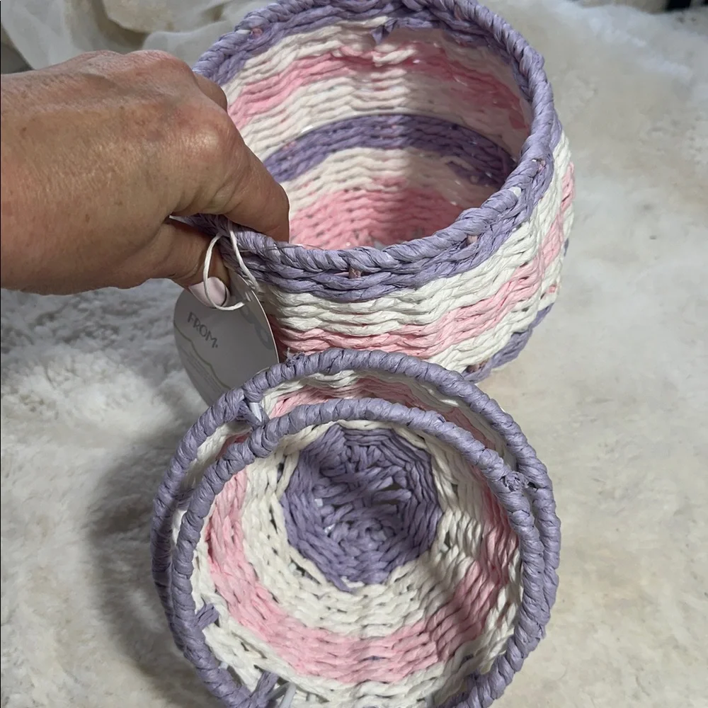 Taylor Madison Easter egg wicker basket